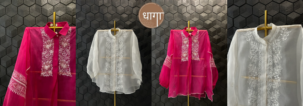 Chikankari shirts for women   