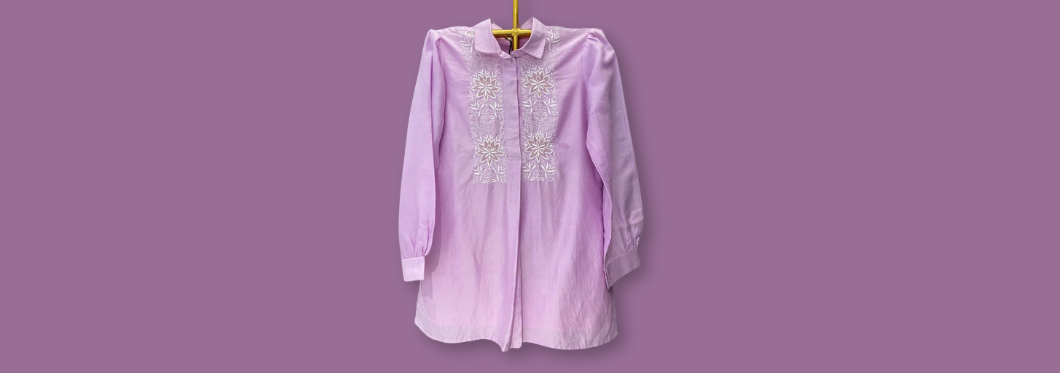 chikankari shirt for women