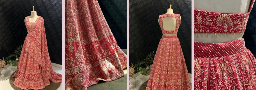 Timeless Treasures: Chikankari Chanderi Suits & Lehengas at Dhaaga