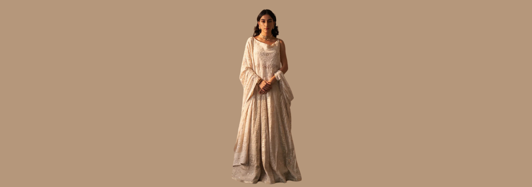 lucknowi chikankari lehenga 