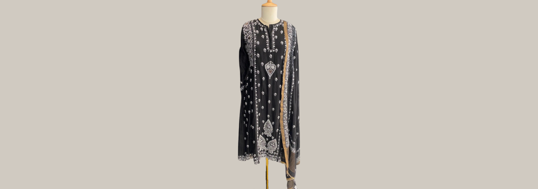 mul chanderi chikankari   