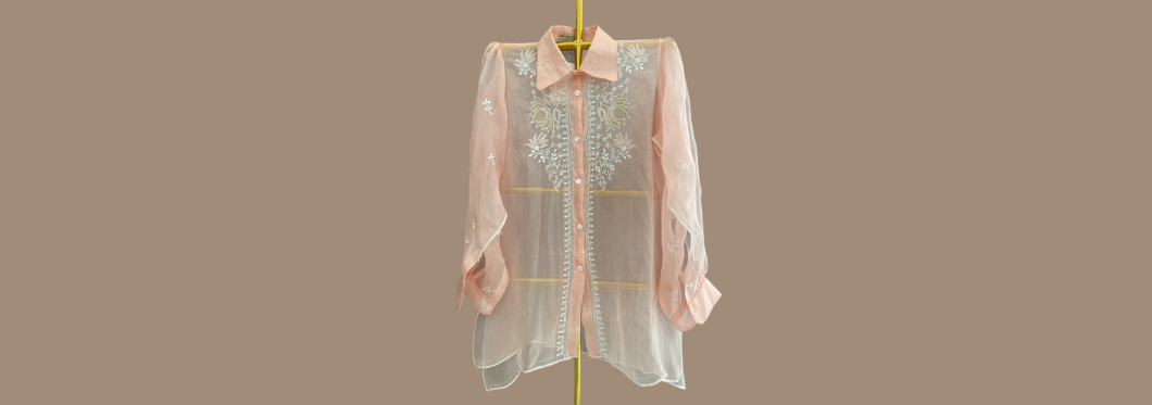 Unlocking Elegance: Dhaaga's Chikankari Organza Shirts in Lucknow