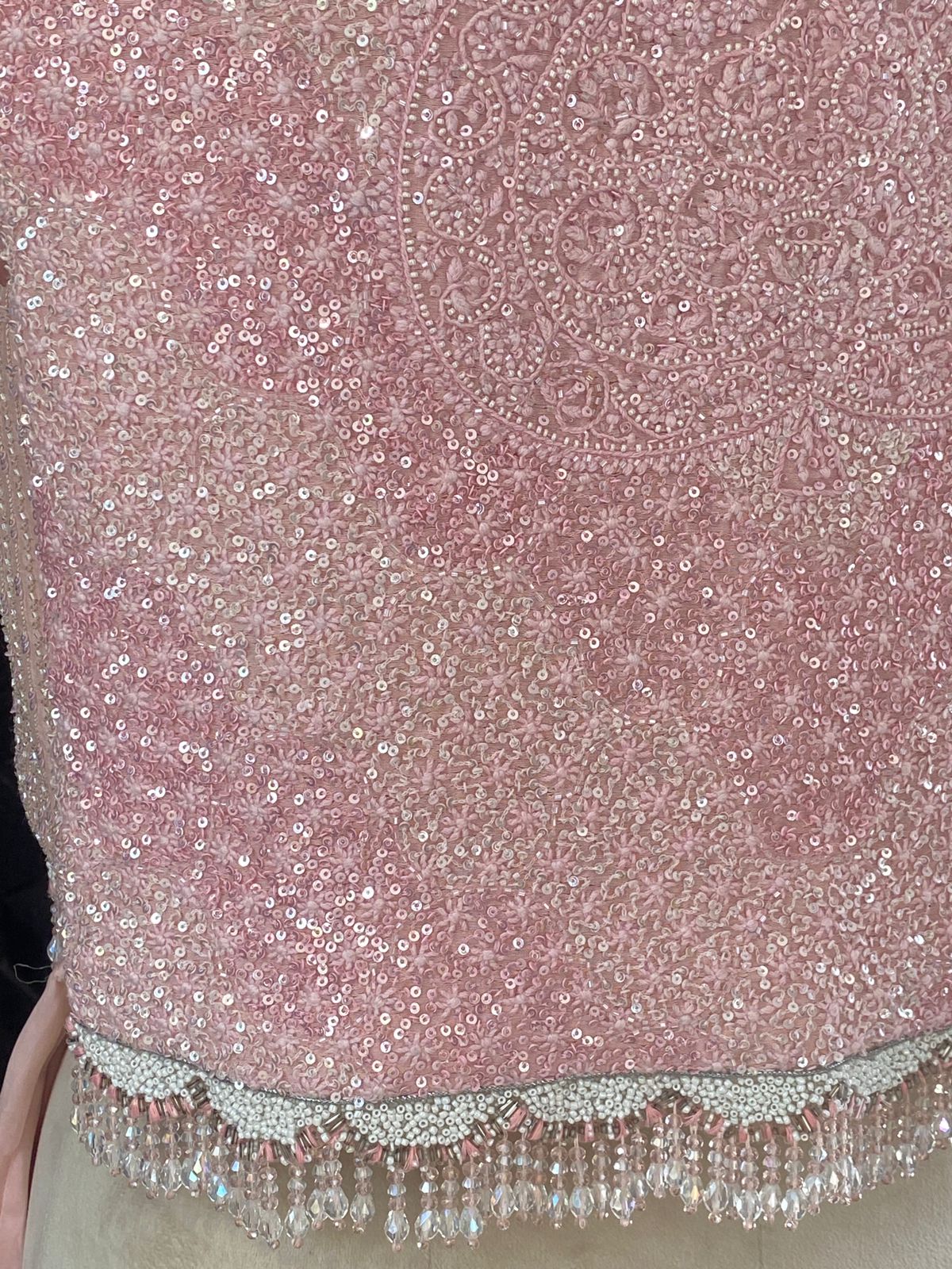 Premium Organza Sharara and Top With Pink Jacket