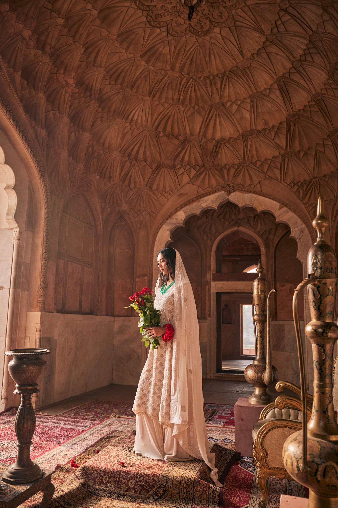 Ira Sharara Set - Do-Taar Kasab Jaali Sharara Set