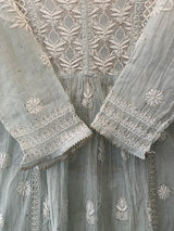 Sea Green Mul Chanderi Sharara Set
