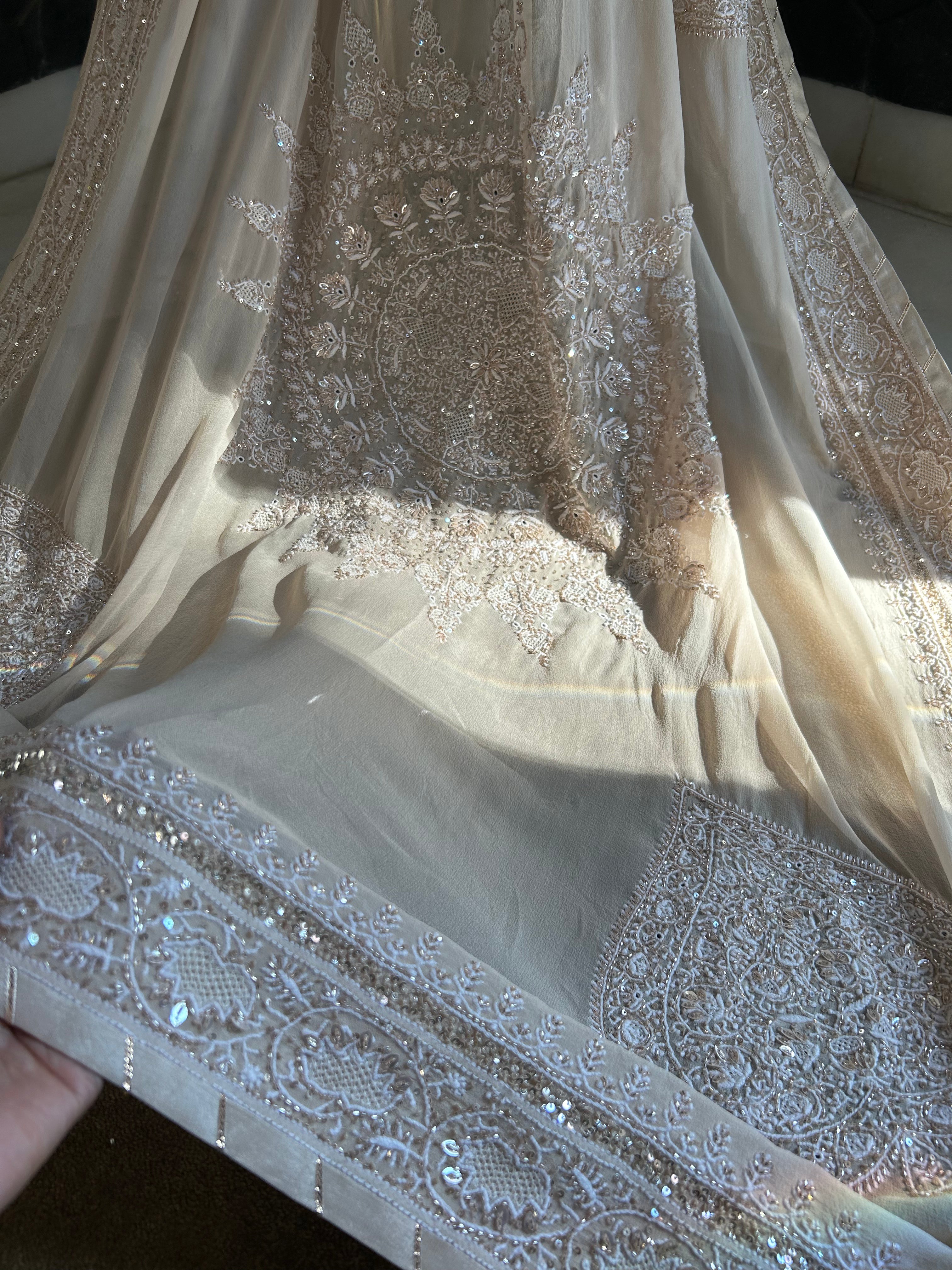 Dhaaga Signature Chikankari Paan Palla Saree