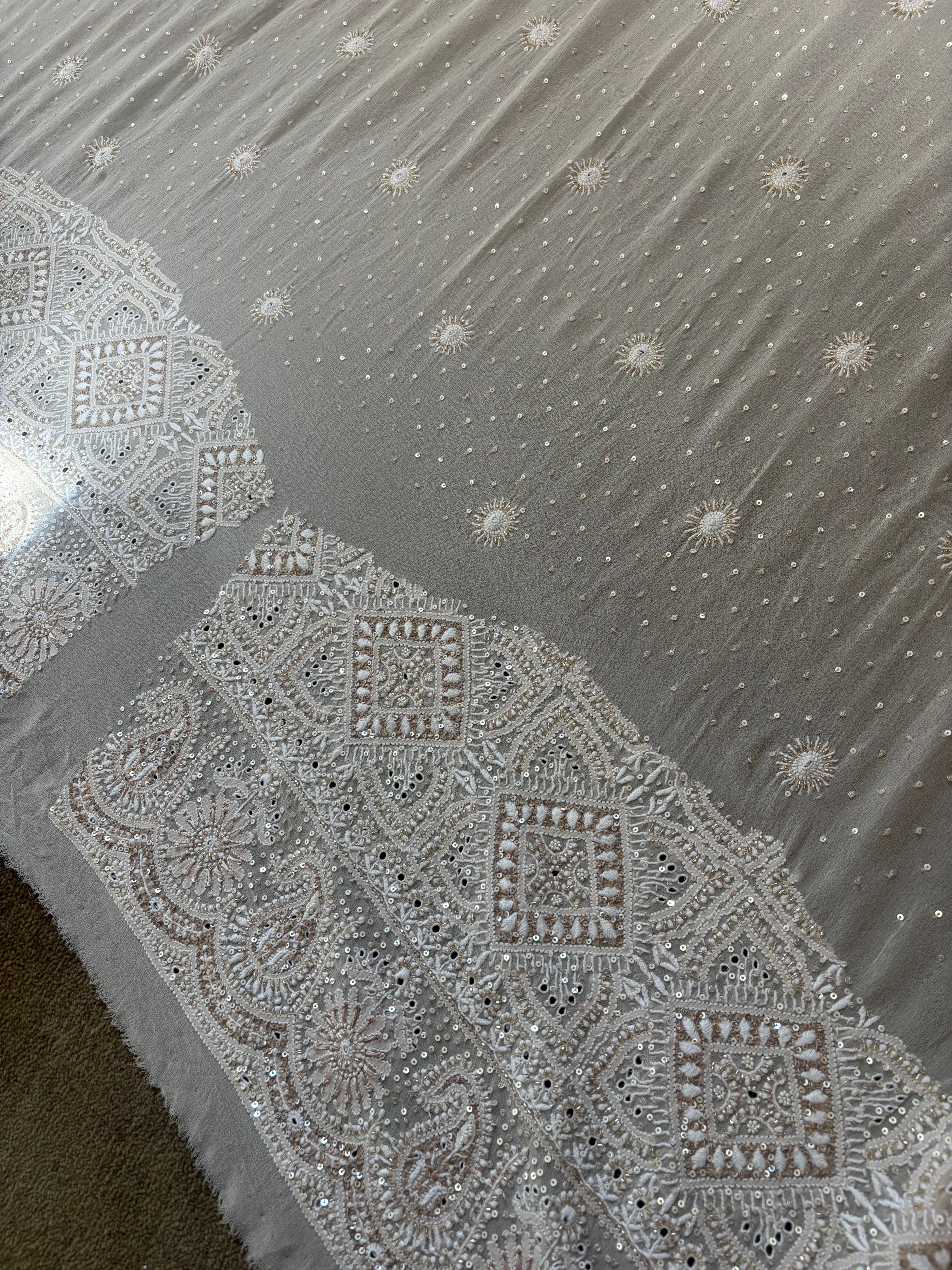 Premium Chikankari Saree