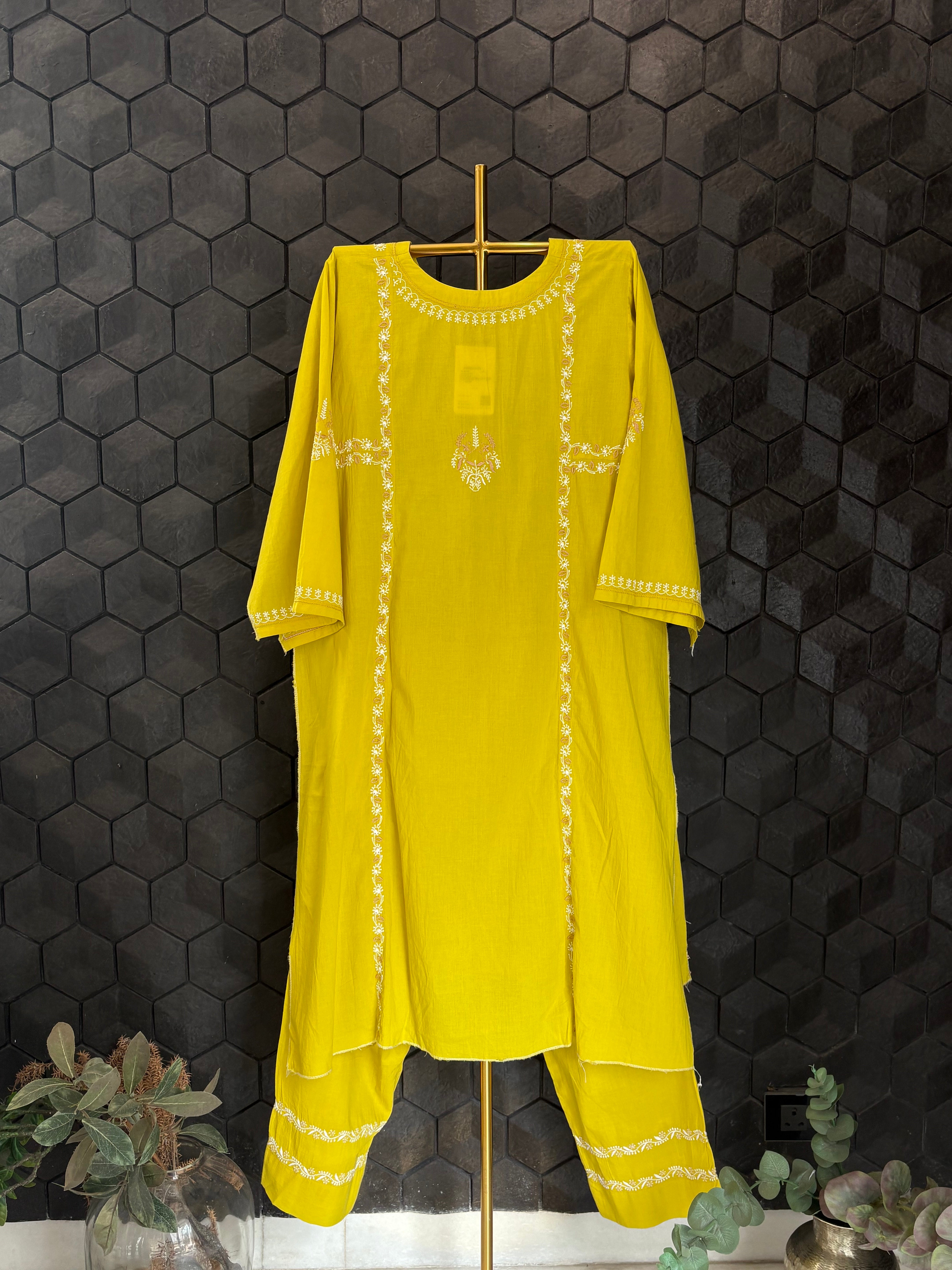 Lime Green Cotton Co-ord Set