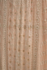Blush Pink Pure Georgette Kurta Set