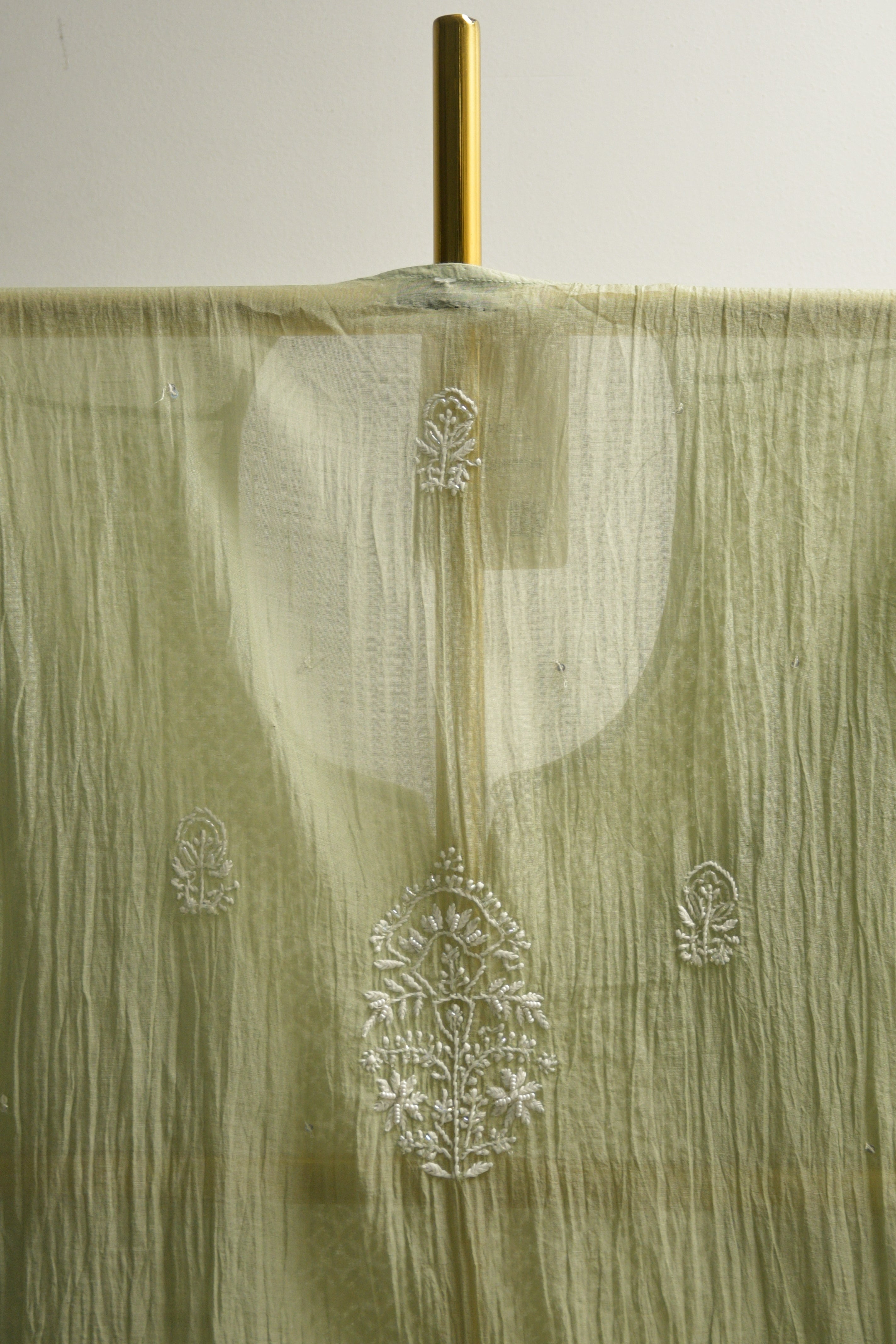 Sage Green Chanderi Kurta Set