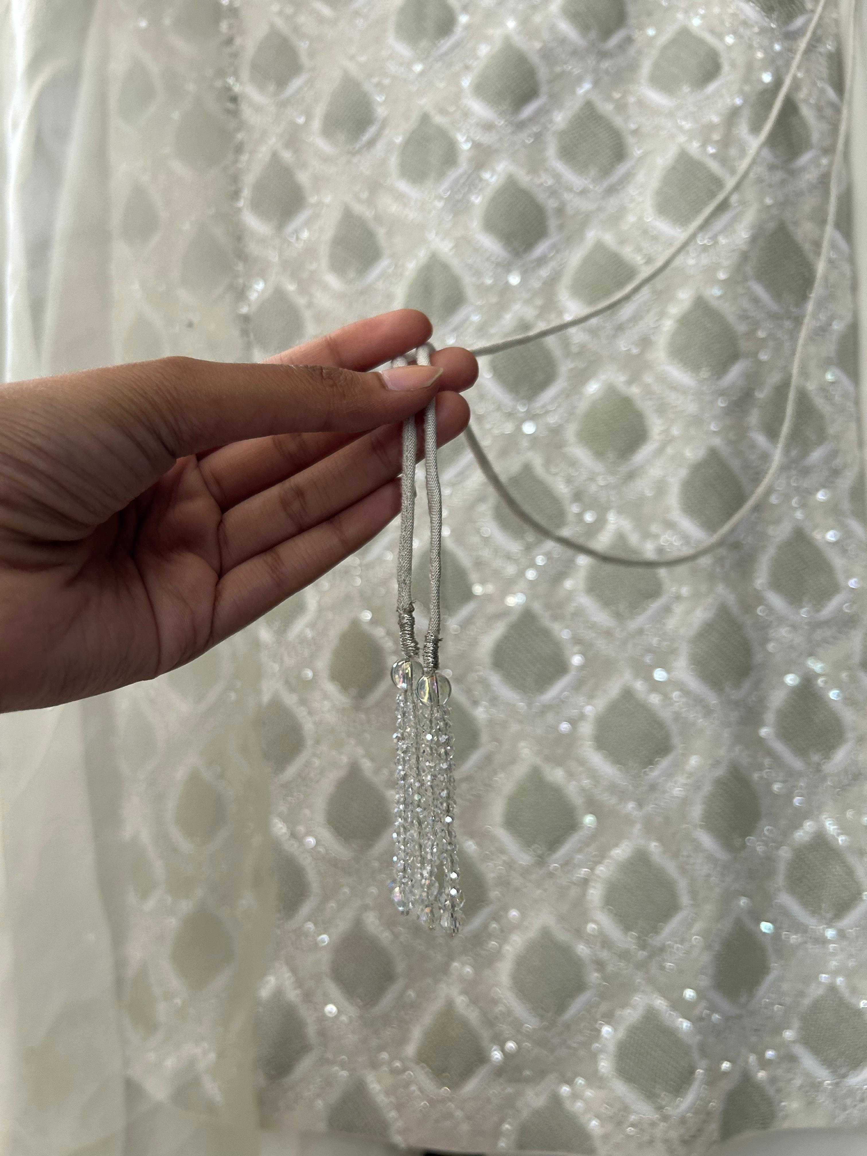 Ek-taar georgette chikankari kurta set