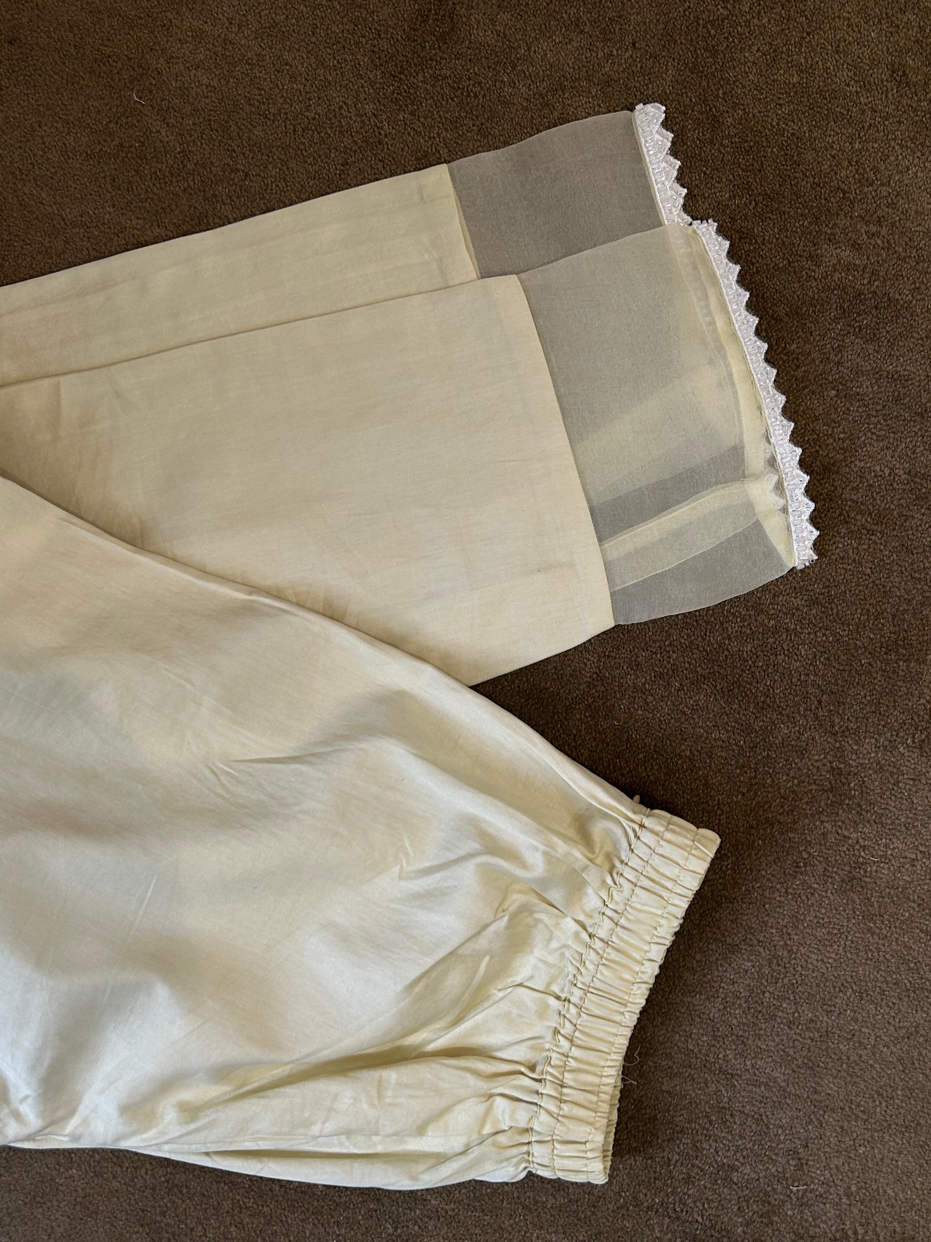 Rashmika Mandana in Mul Chanderi Chikankari Kurta Set