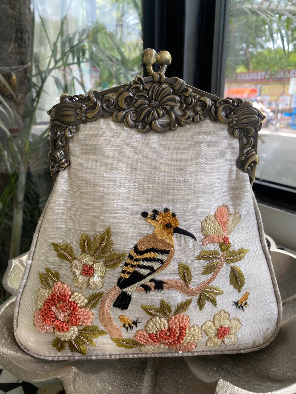 Silver Silk Potli
