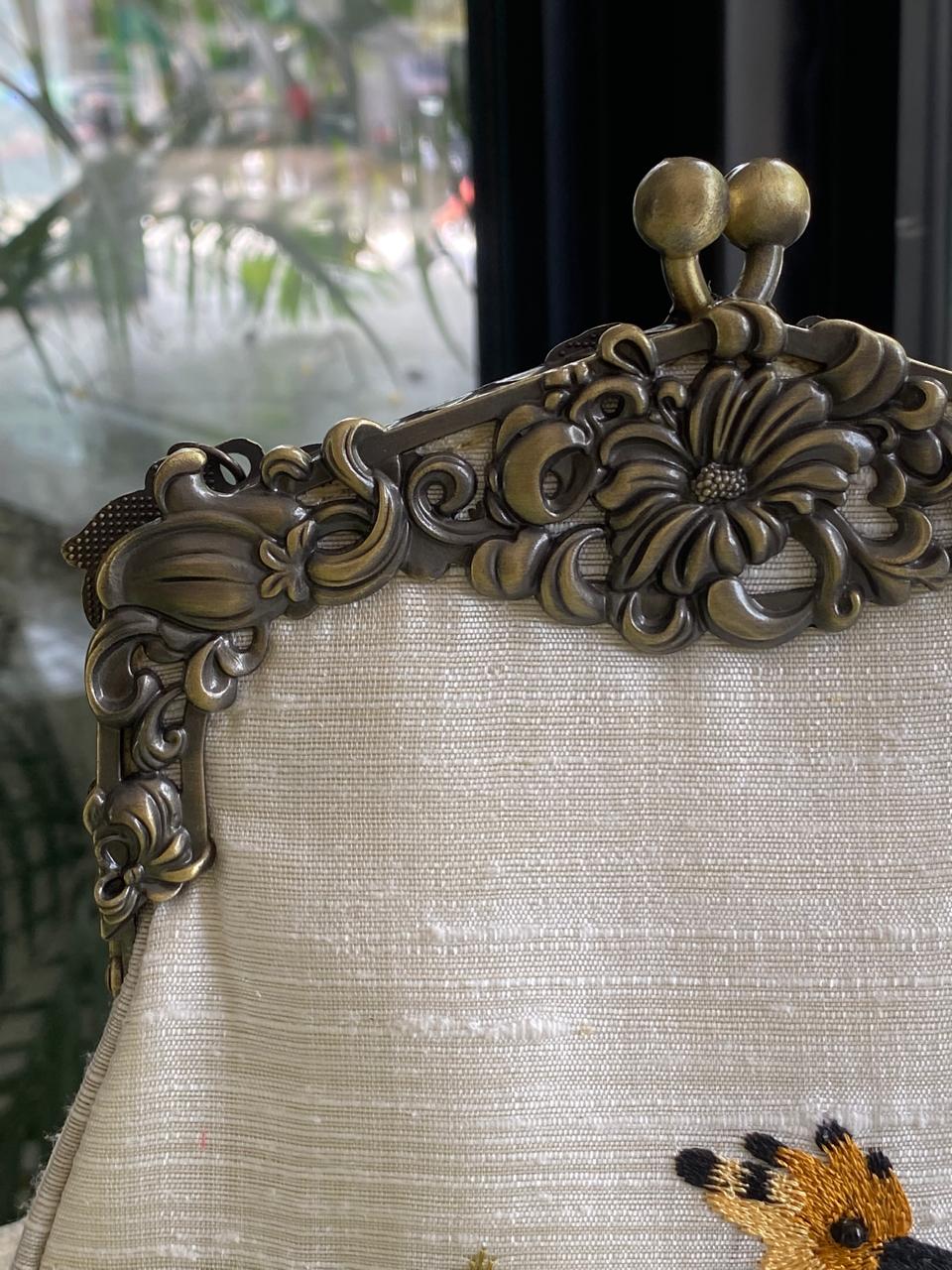 Silver Silk Potli