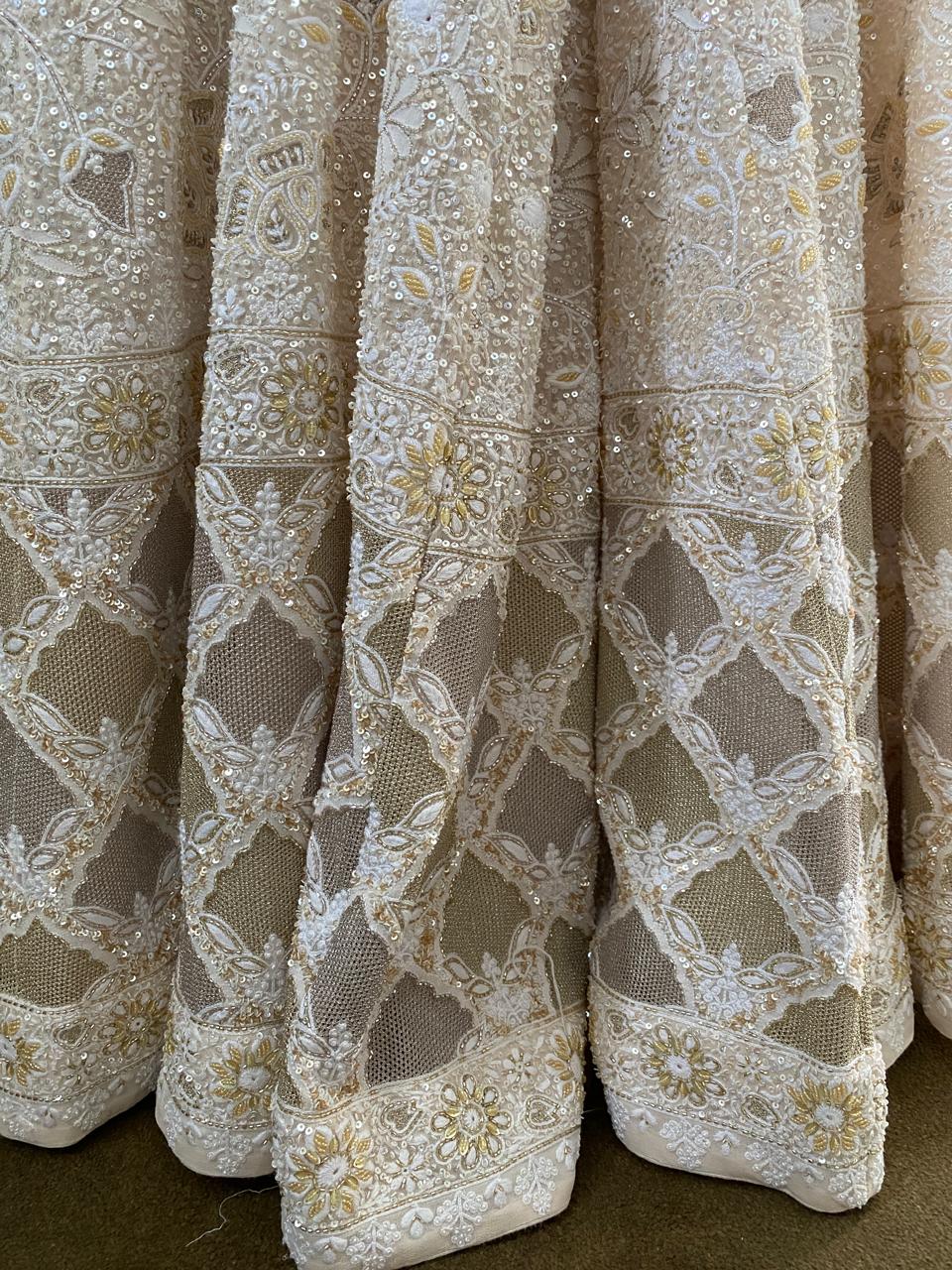 Ek-taar duo-toned kasab jaali sharara set