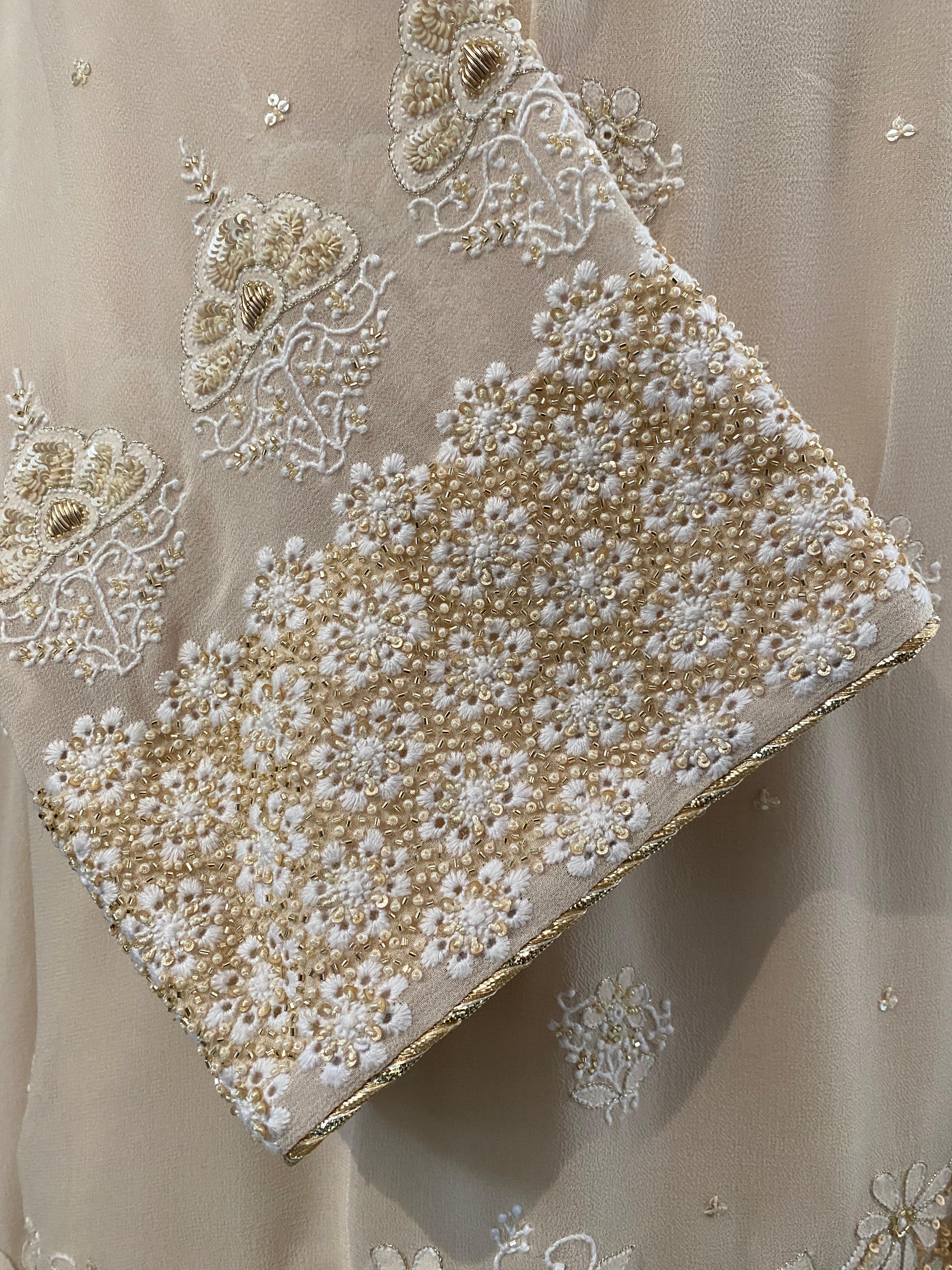 Ek-taar kasab jaali Floral boota Sharara set