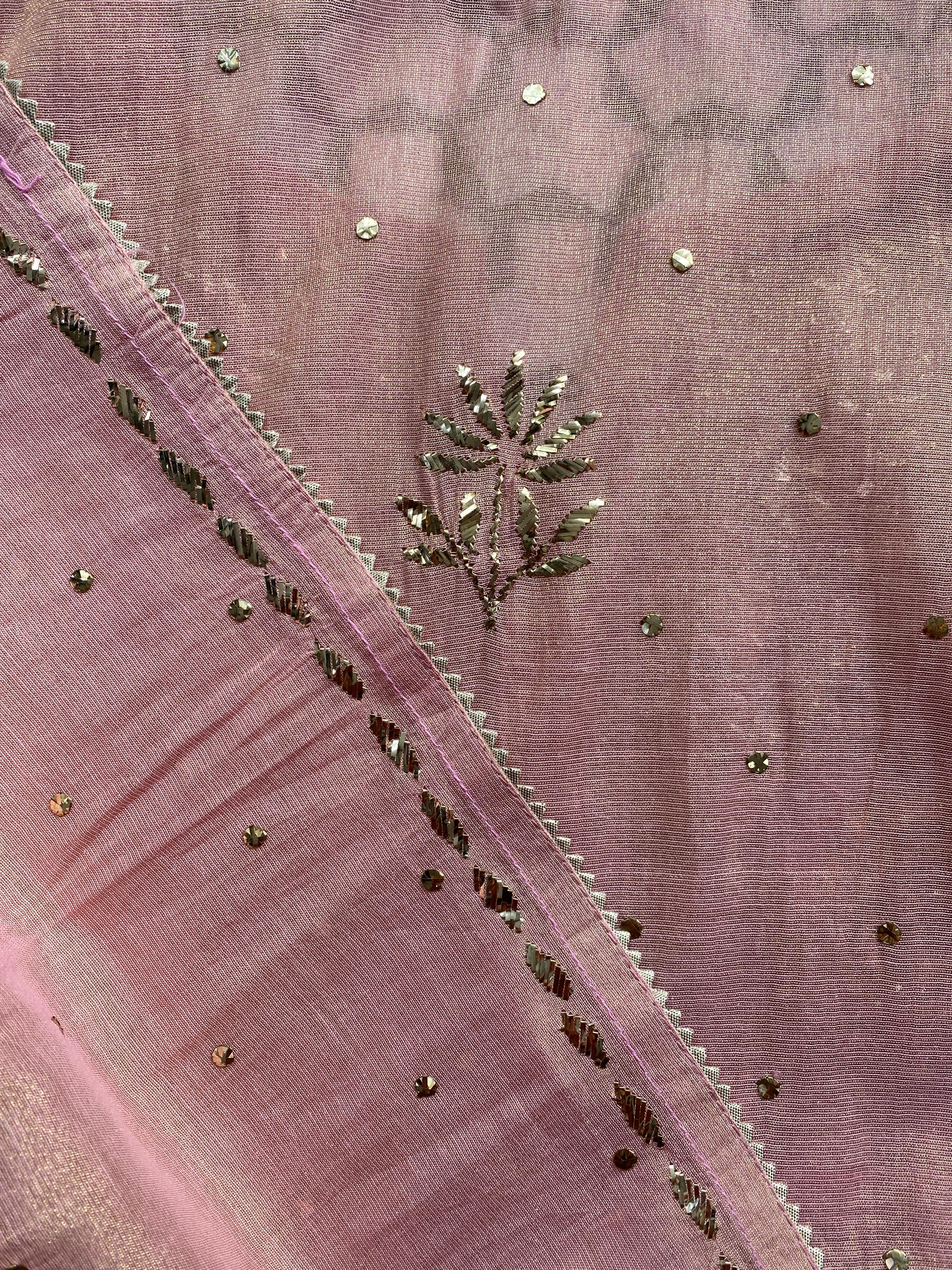 Golden Tissue Kurta Set
