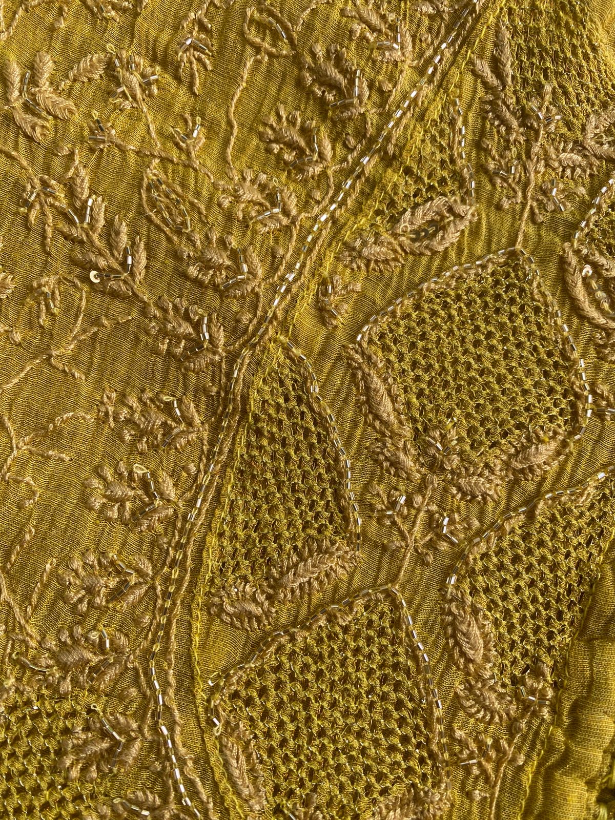 Sunlit Chikankari Tissue Anarkali Set