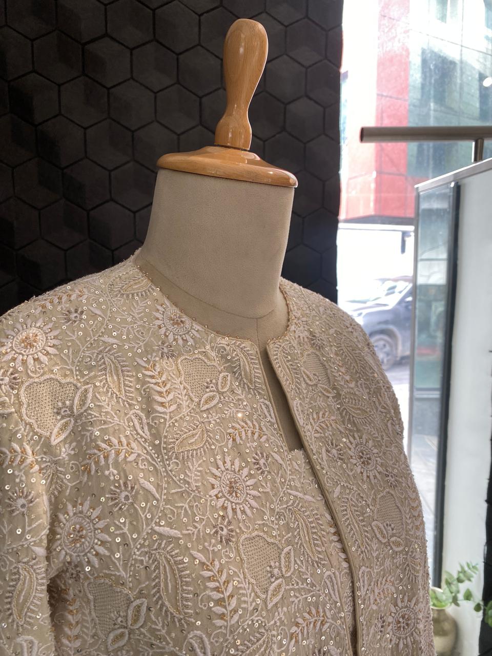 Champagne Bloom  Blazer Set