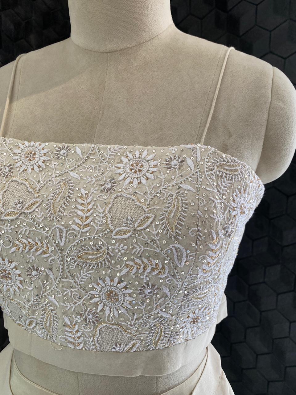 Champagne Bloom  Blazer Set