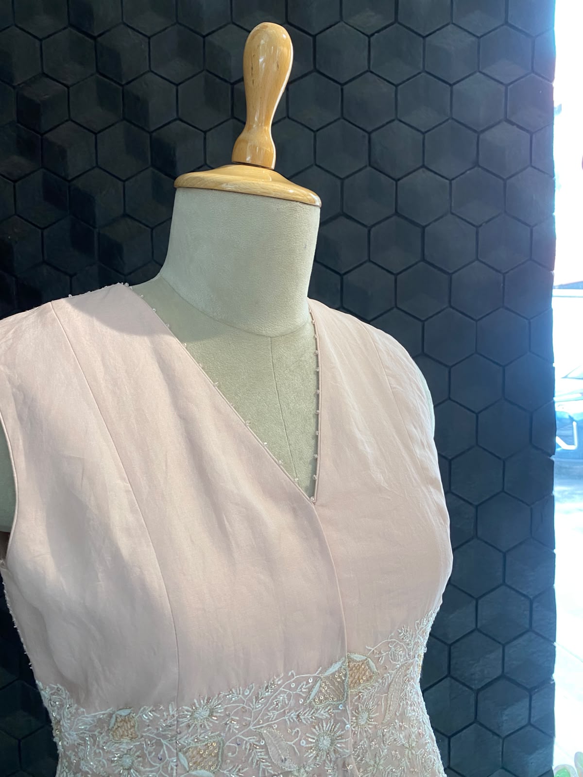 Pink Organza Chikankari Sharara Set