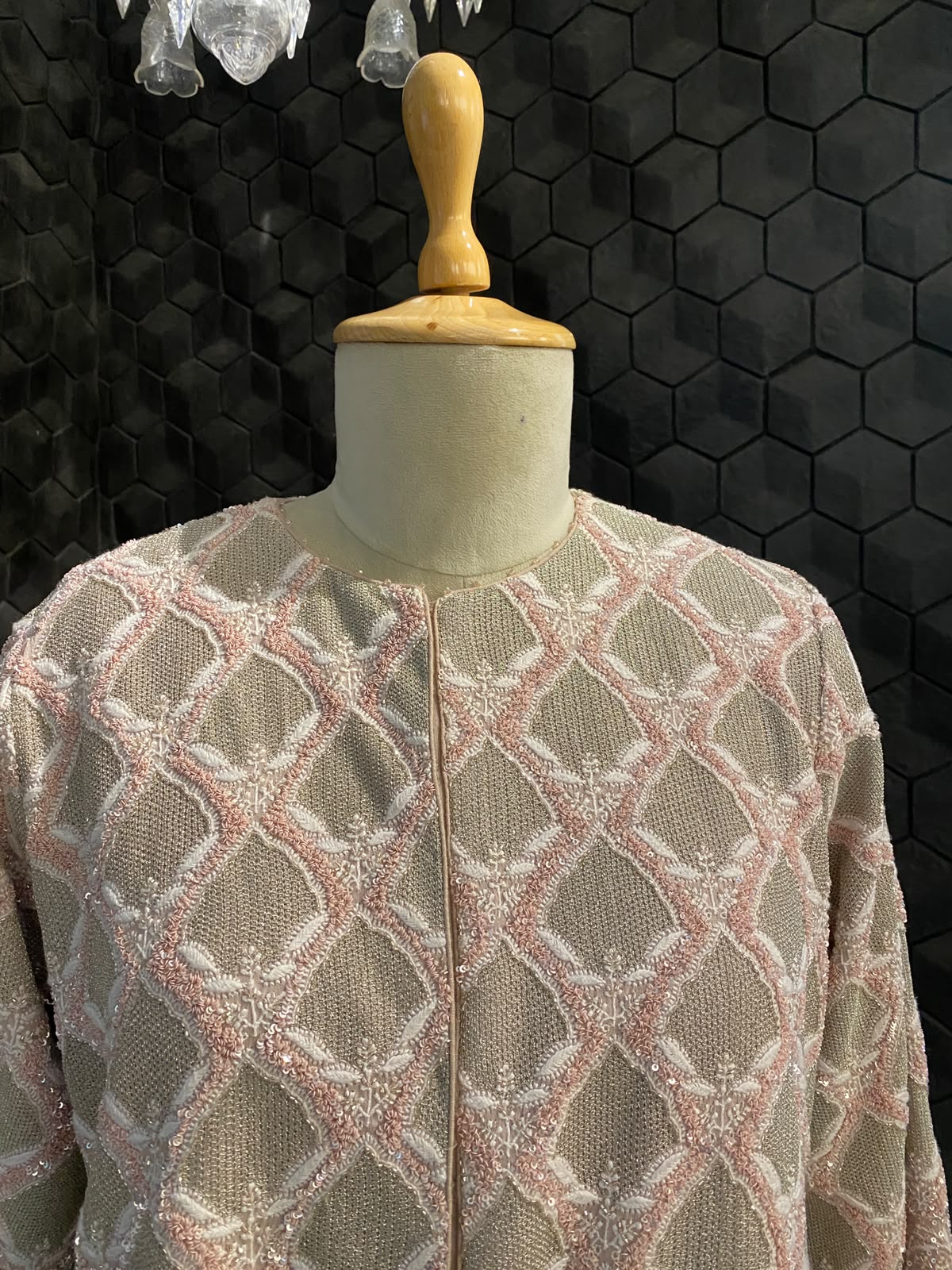 Blush Pink Gilet Set