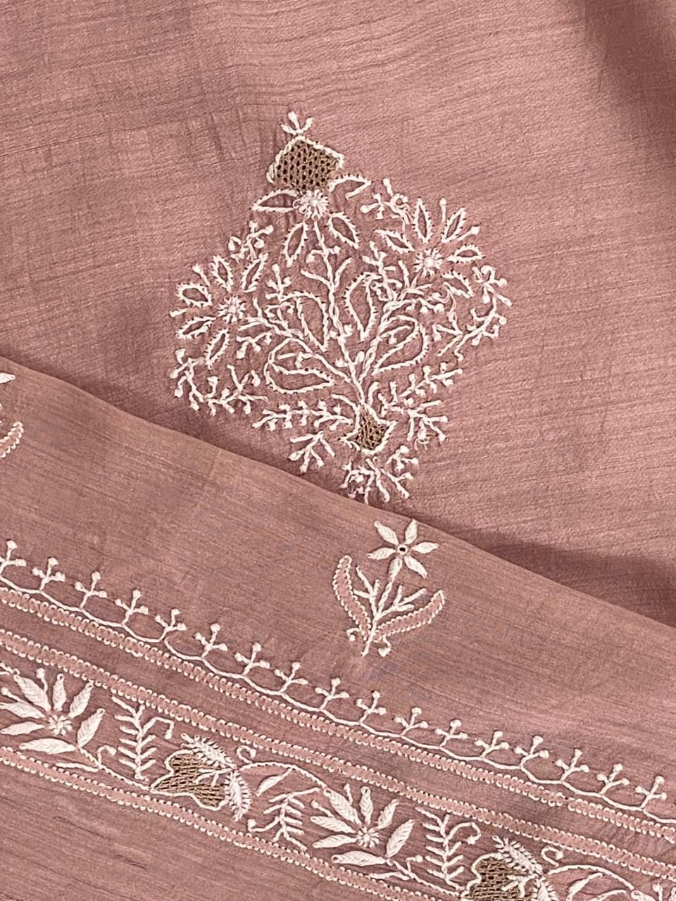 Rose Gold Moonga Silk Men's Kurta