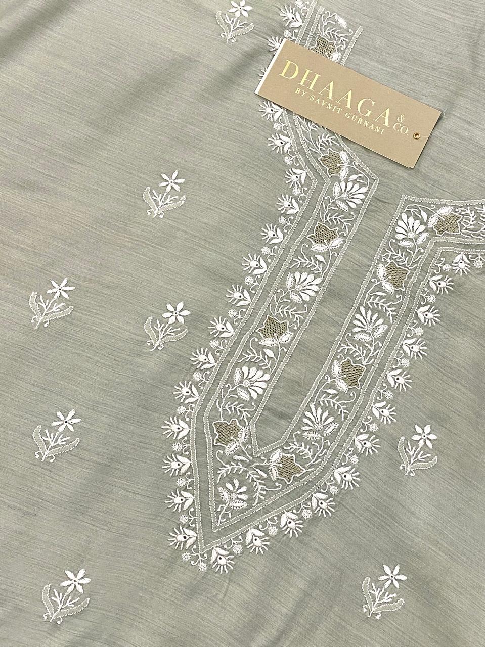 Sage Green Moonga Silk Mens Kurta