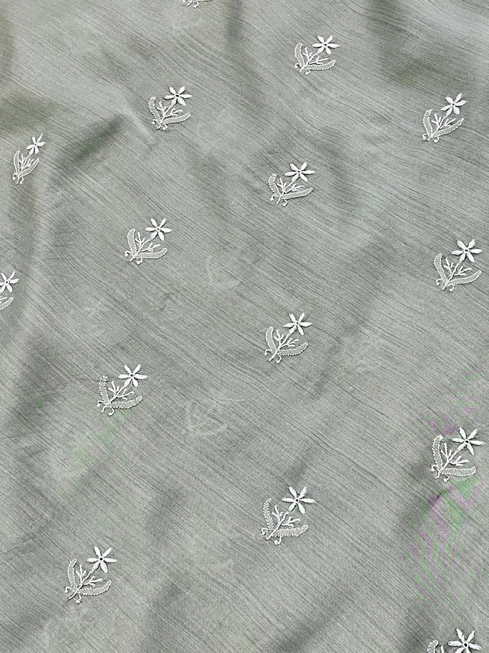 Sage Green Moonga Silk Mens Kurta