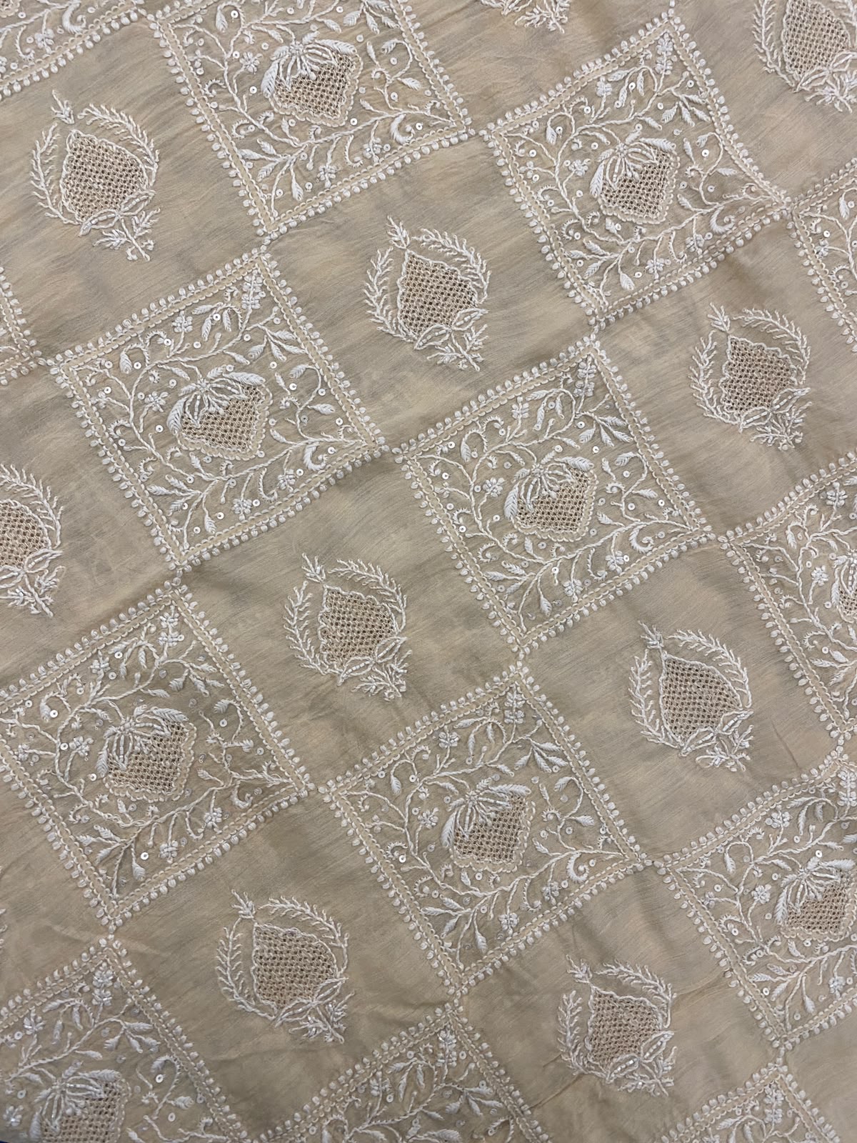 Beige Chanderi Men's Kurta