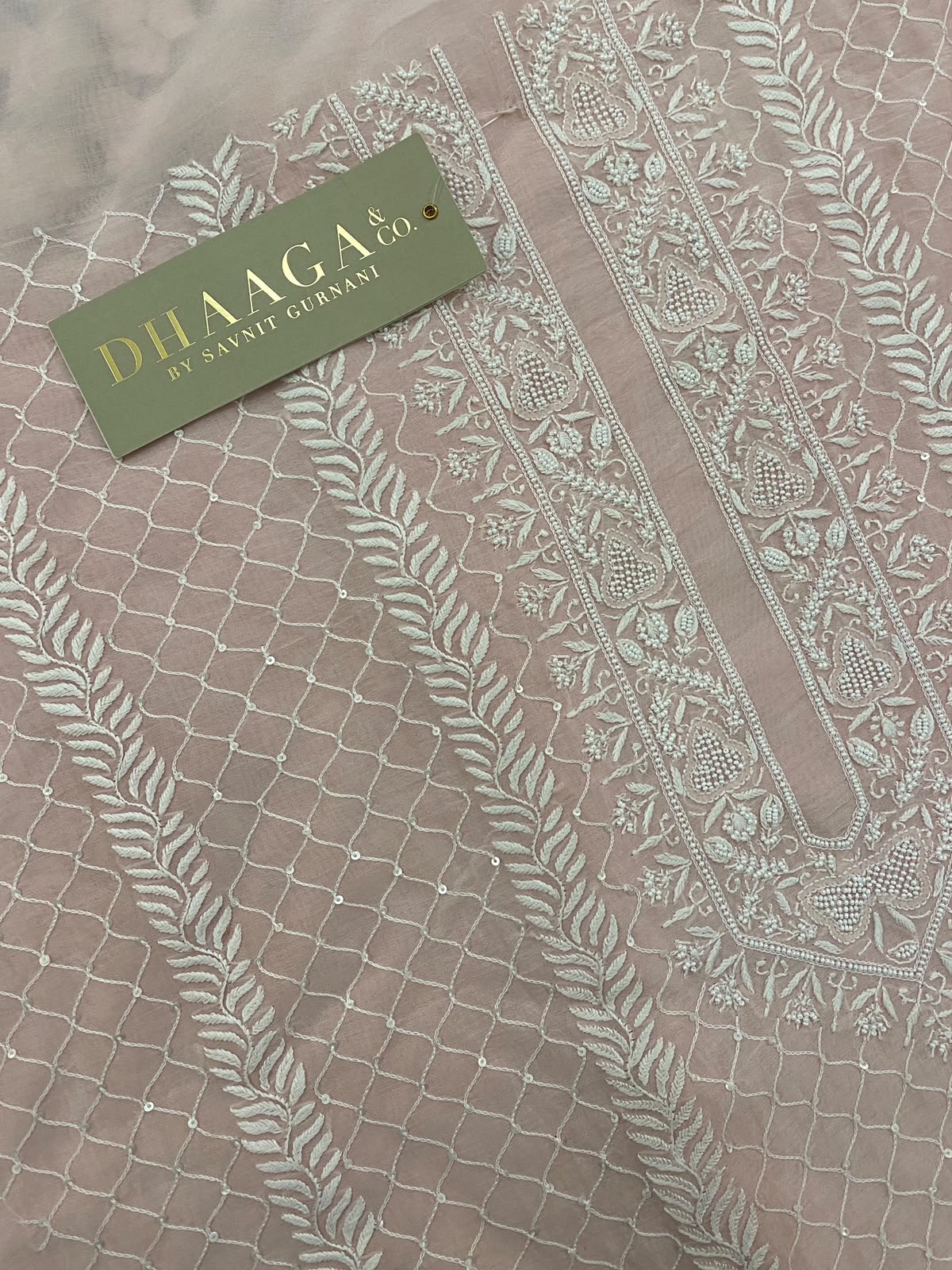 Blush Pink Chanderi Men's Kurta