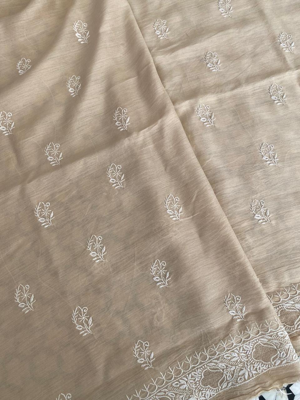 Beige Moonga Silk Men's Kurta