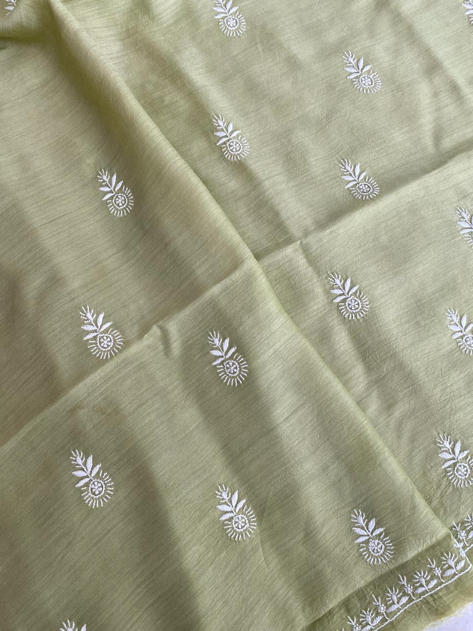 Sage Green Moonga Silk Men's Kurta