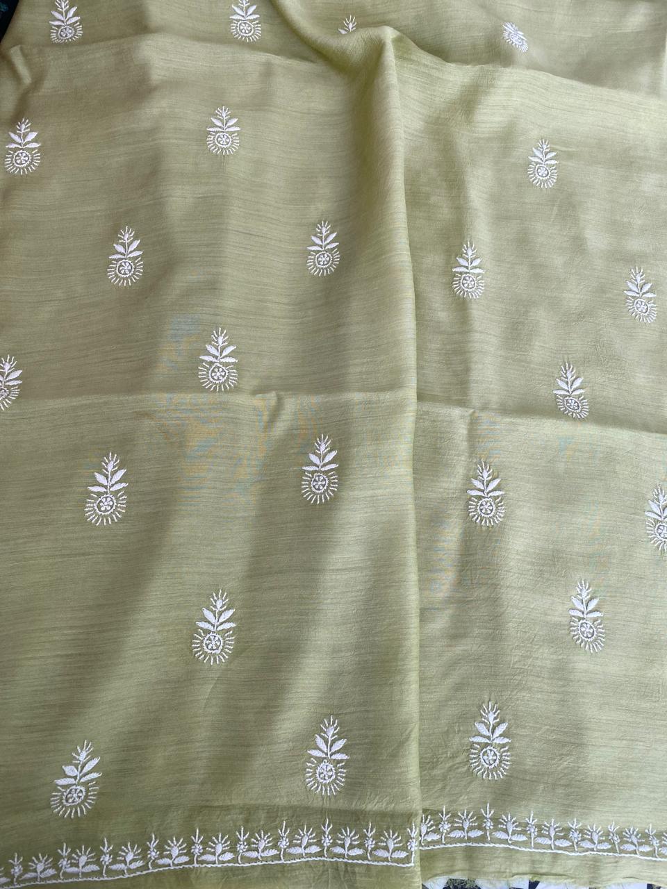 Sage Green Moonga Silk Men's Kurta