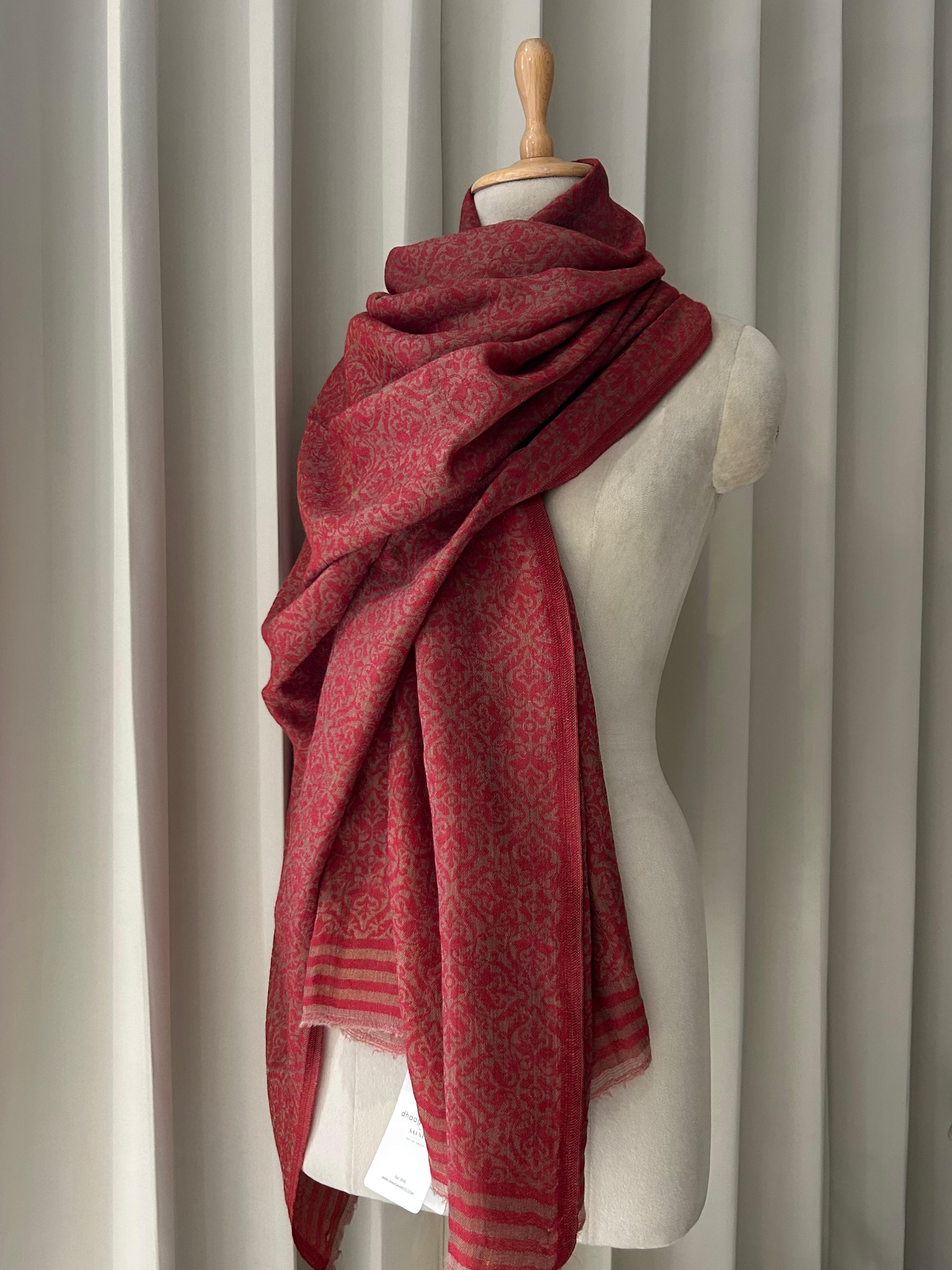 Maroon Woolen Shawl