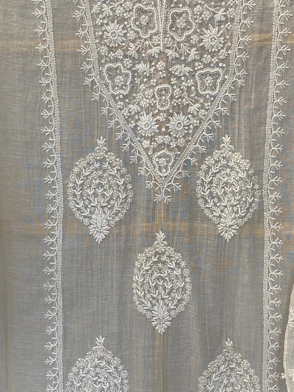 Silver Tissue Co-ord Set
