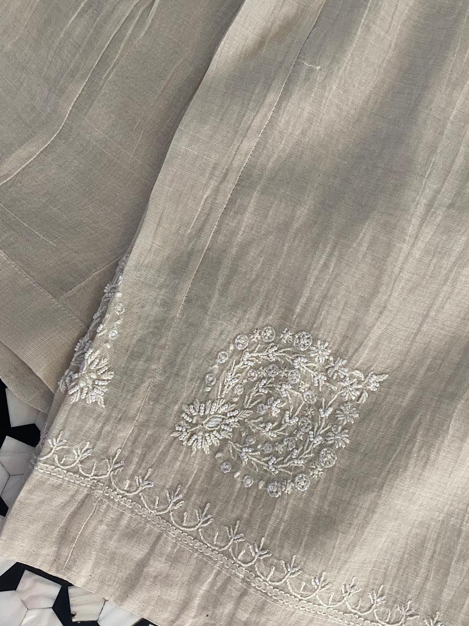 Silver Tissue Co-ord Set