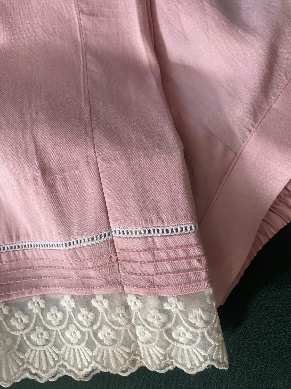 Pink Striped Tissue Chikankari Kurta Set