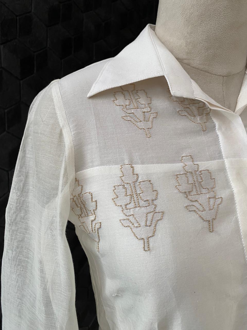 Chikankari Shirt and Skirt Set