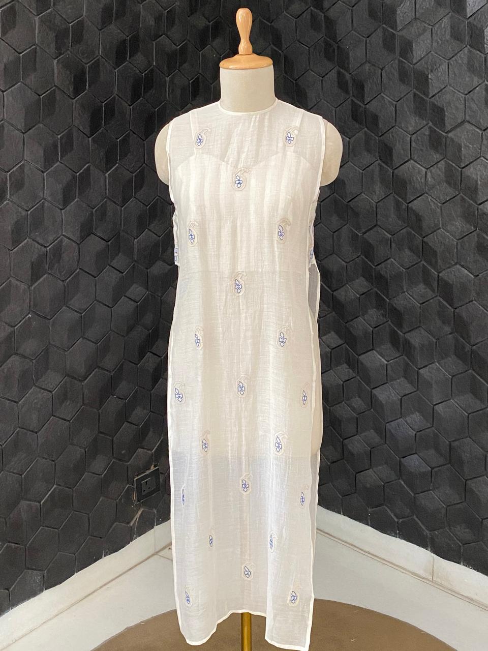 Chikankari Kurta Set with Bustier
