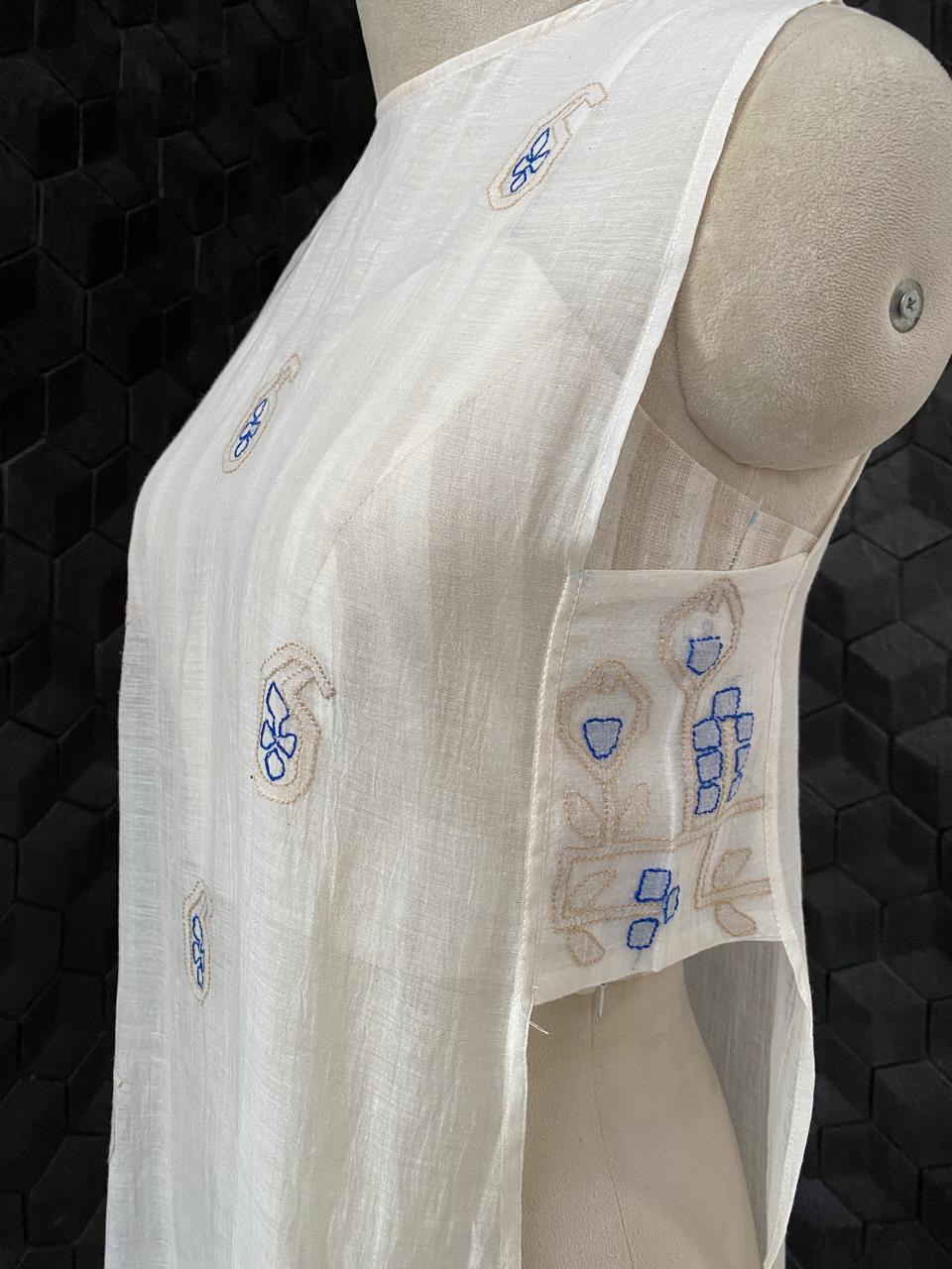 Chikankari Kurta Set with Bustier