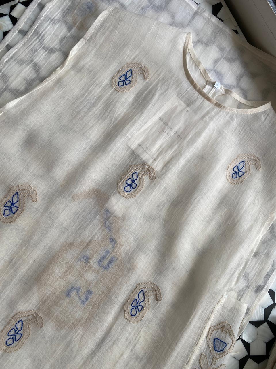 Chikankari Kurta Set with Bustier