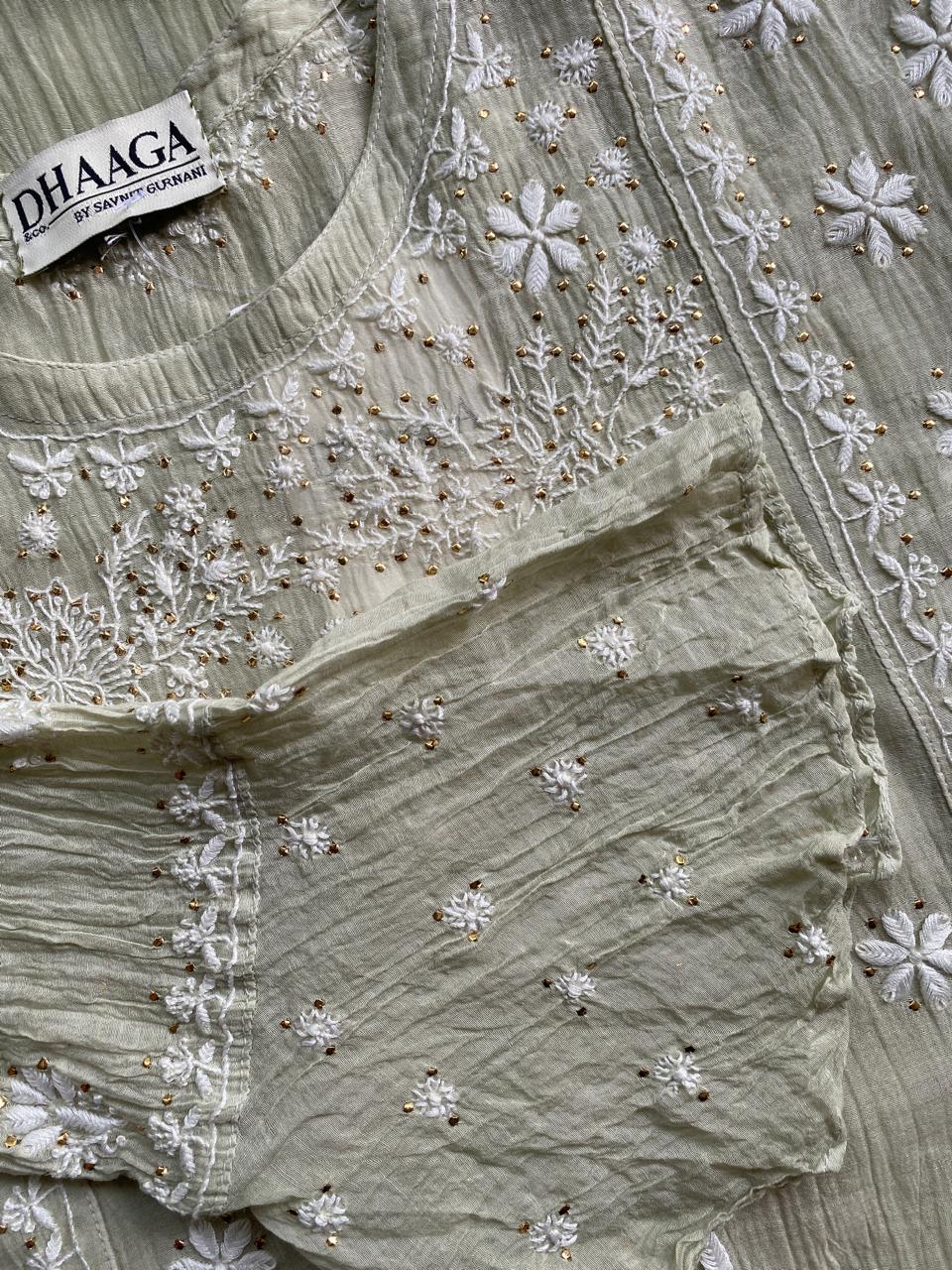 Mul chanderi Dress