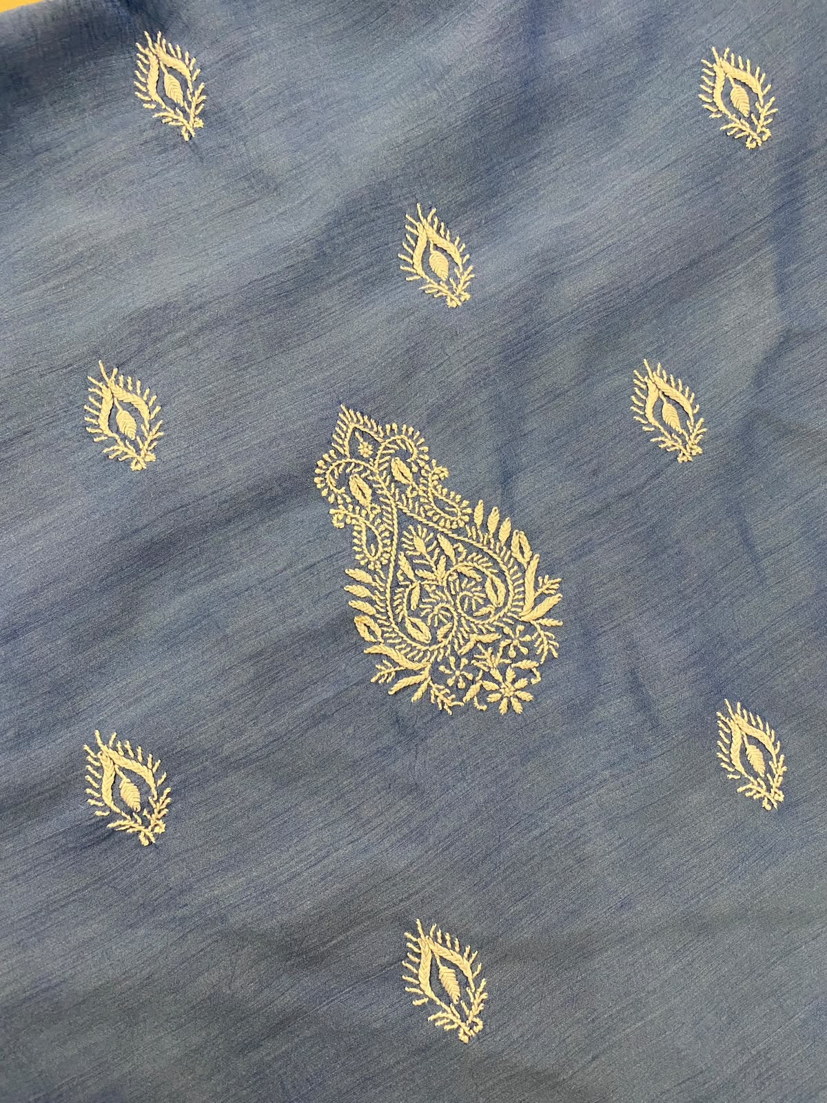 Cobalt Blue Moonga Silk Men's Kurta
