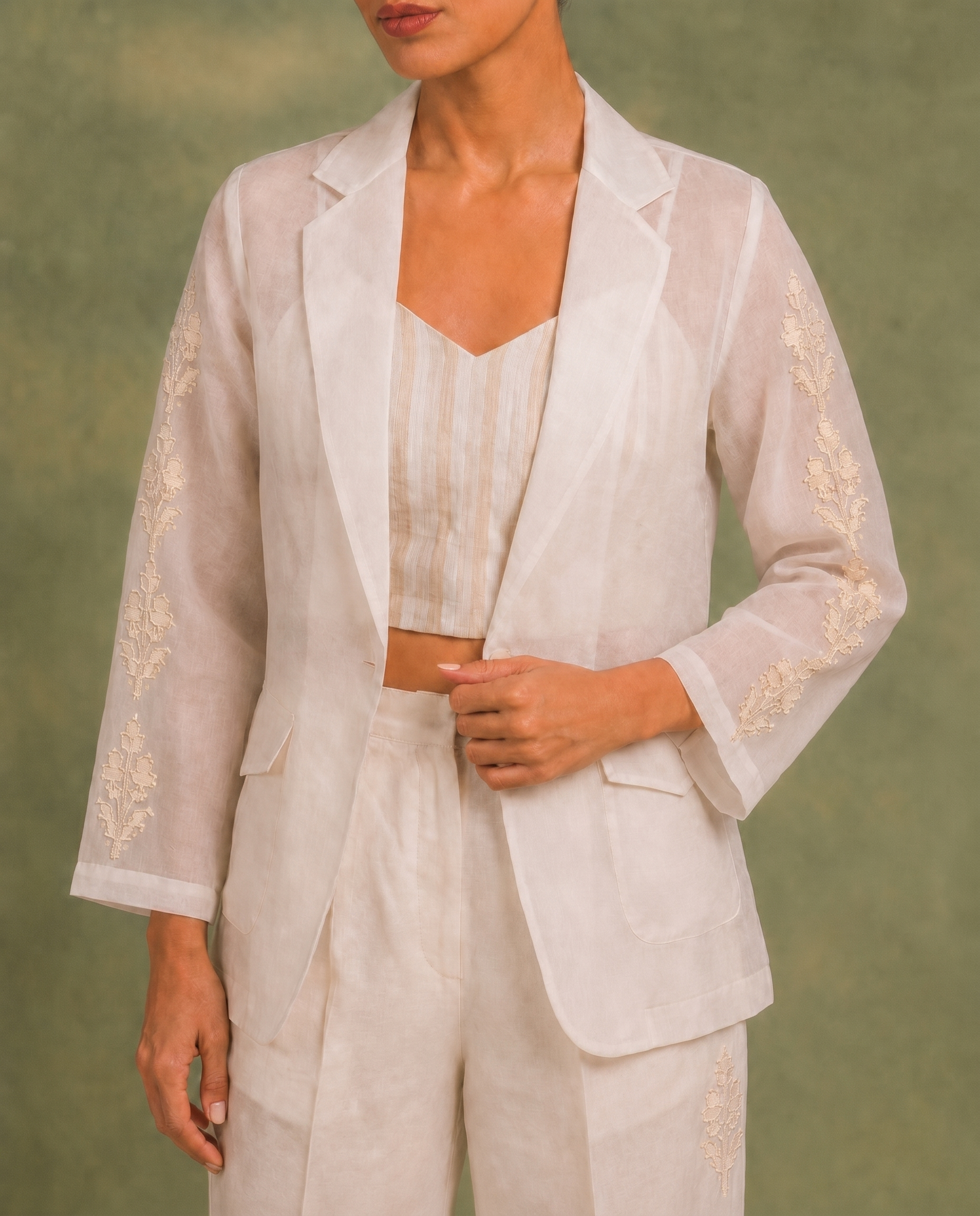 Three-Piece Blazer Pant Set