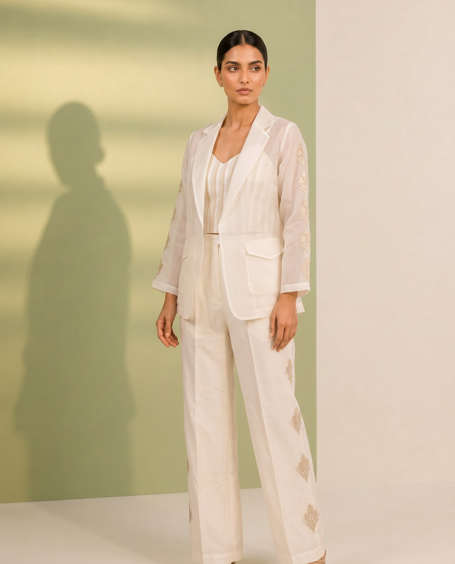 Three-Piece Blazer Pant Set